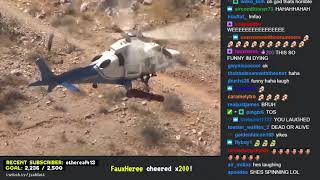 Wild helicopter rescue twitch stream spinning woman jschlatt HQ [upl. by Yerxa]