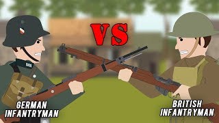 British Infantry vs German Infantry 1940 [upl. by Nnyled287]