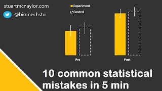 Ten Statistical Mistakes in 5 Min [upl. by Yornek]