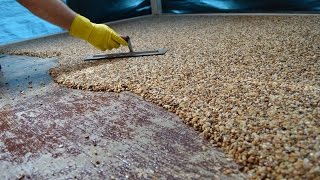 HowTo Install Epoxy Natural Stone Flooring [upl. by Rawdon969]