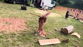 A fabulous range of wooden sculpture at Caerleon festival 2024 [upl. by Bunker]