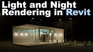 Lights and Night Rendering in Revit Tutorial [upl. by Nauqas]