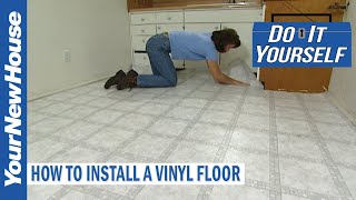 How to Install a Vinyl Floor  Do It Yourself [upl. by Divadnhoj]