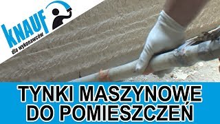 Jak położyć maszynowy tynk gipsowy do pomieszczeń MP 75 L  Knauf [upl. by Karie]