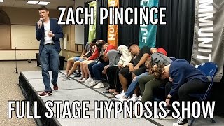 Hypnotist Zach Pincince FULL Stage Hypnosis Show  Entire UNCUT College Hypnosis Performance [upl. by Hedelman]