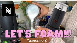 How To Foam Milk With Aeroccino 3 Make Coffee With Foam Tips amp Tricks  Easy Foamed Latte Recipe [upl. by Ormand]