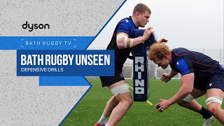 BATH RUGBY UNSEEN  Defensive drills [upl. by Hanauq]