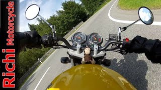 Suzuki GS 500  Riding Fast in Swiss Alps HD Sound Malojapass on a motorcycle [upl. by Kaia925]