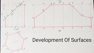 Development Of Surfaces Hexagonal Prism [upl. by Yi]