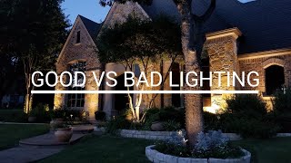 Good vs Bad Lighting Outdoor lighting examples [upl. by Waring]