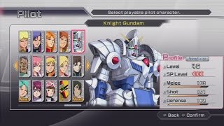 Dynasty Warriors Gundam 3 All Pilots and Mobile Suits Including DLC PS3 [upl. by Nalda]