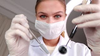 ASMR Dental Examination and Teeth Cleaning Medical RP Personal Attention [upl. by Ellehc]