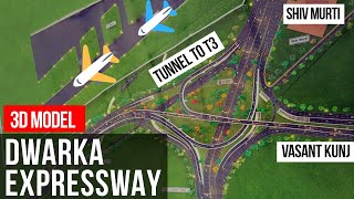 Exclusive Dwarka Expressway 3D Model Explained  Never Seen Before [upl. by Gnuj]