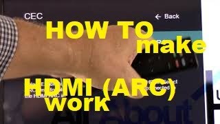 How to Set up and make HDMI ARC work [upl. by Kanya]