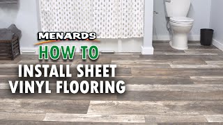 How To Install Sheet Vinyl Flooring  Menards [upl. by Ynos]