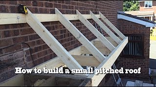 How to build a small pitched roof 2 [upl. by Sinnod]