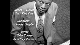 Smile  Lyrics  Nat King Cole [upl. by Birgitta]