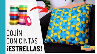 Cómo hacer COJINES con CINTAS entrelazadas ¡de ESTRELLAS [upl. by Poirer]