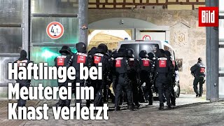 Gefängnismeuterei Polizei stürmt Knast in Thüringen  JVA Untermaßfeld [upl. by Clawson115]