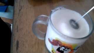 Aerolatte Review Frothing Cold Milk In Under 1 Minute [upl. by Llehcsreh]